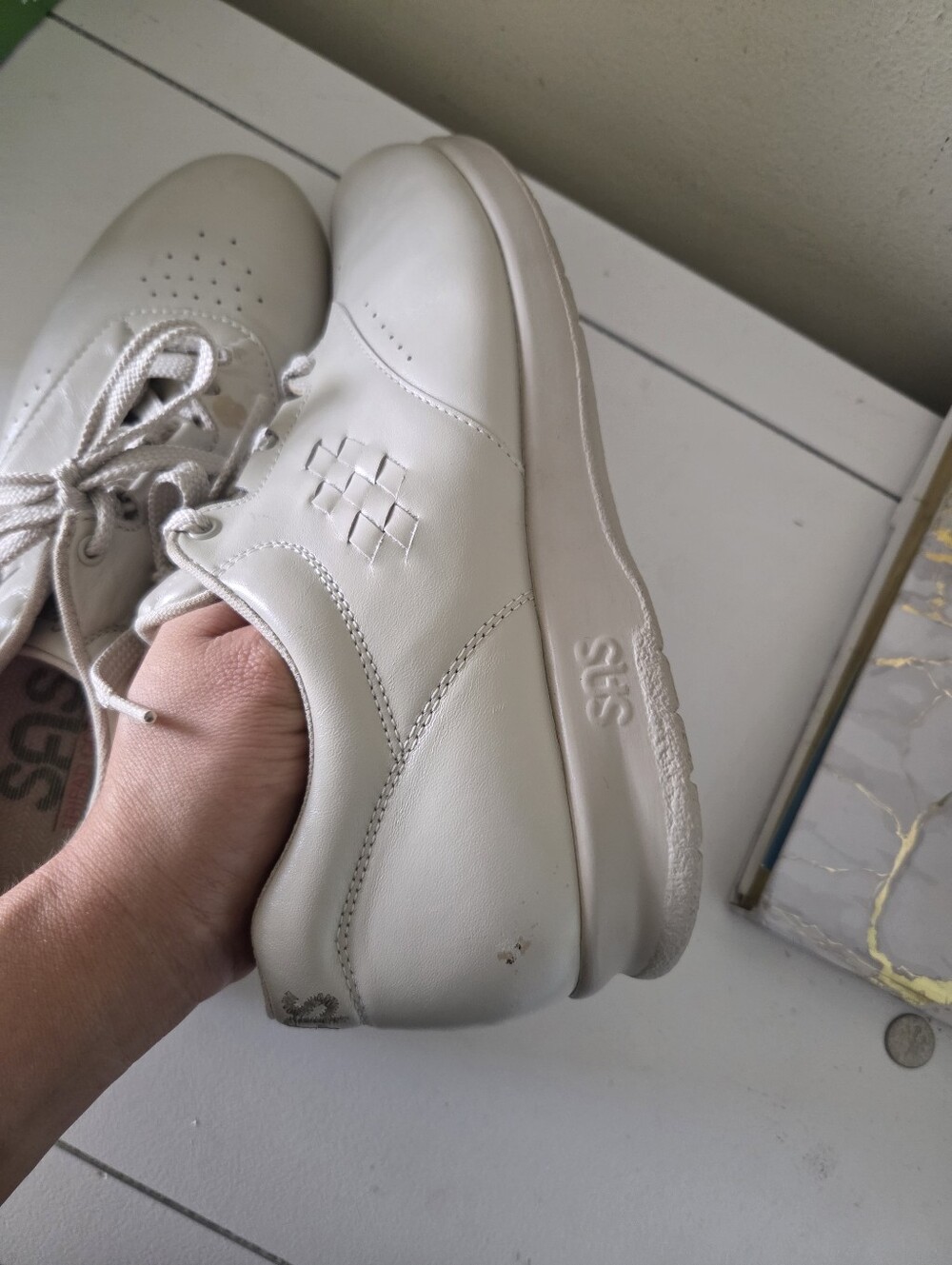 SAS Free Time Walking Shoe In Bone Color - Picture 11 of 11